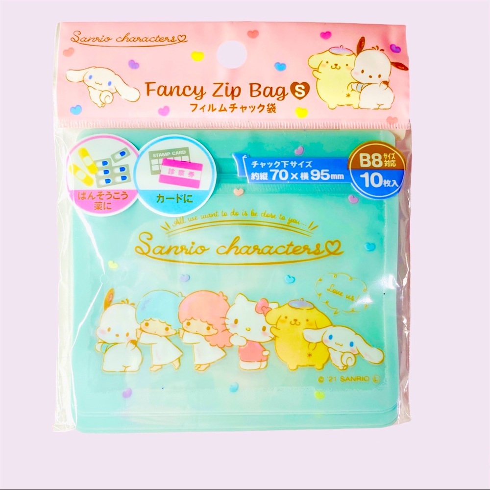 Sanrio Characters Fancy Zip Bags New